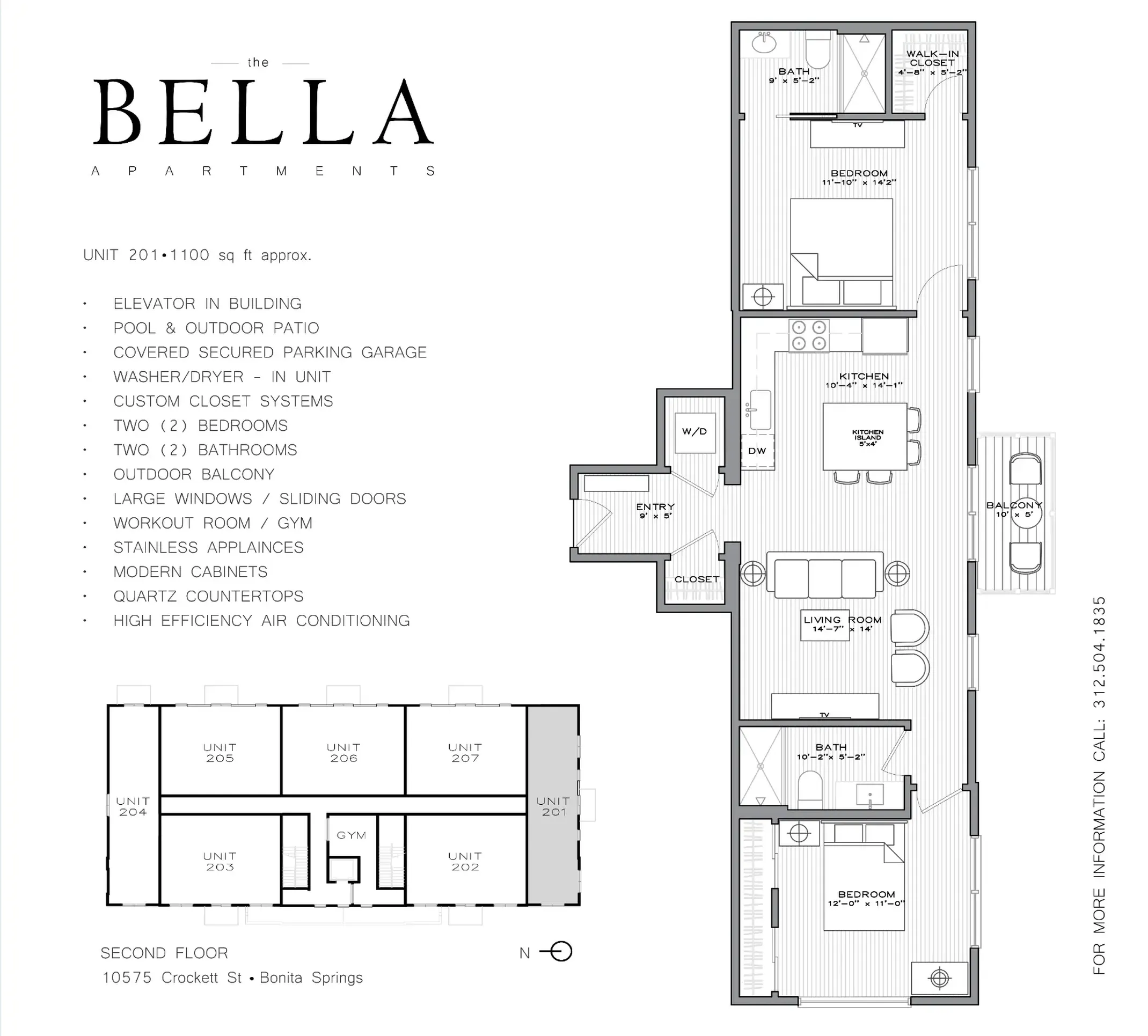Residence 201 floorplan