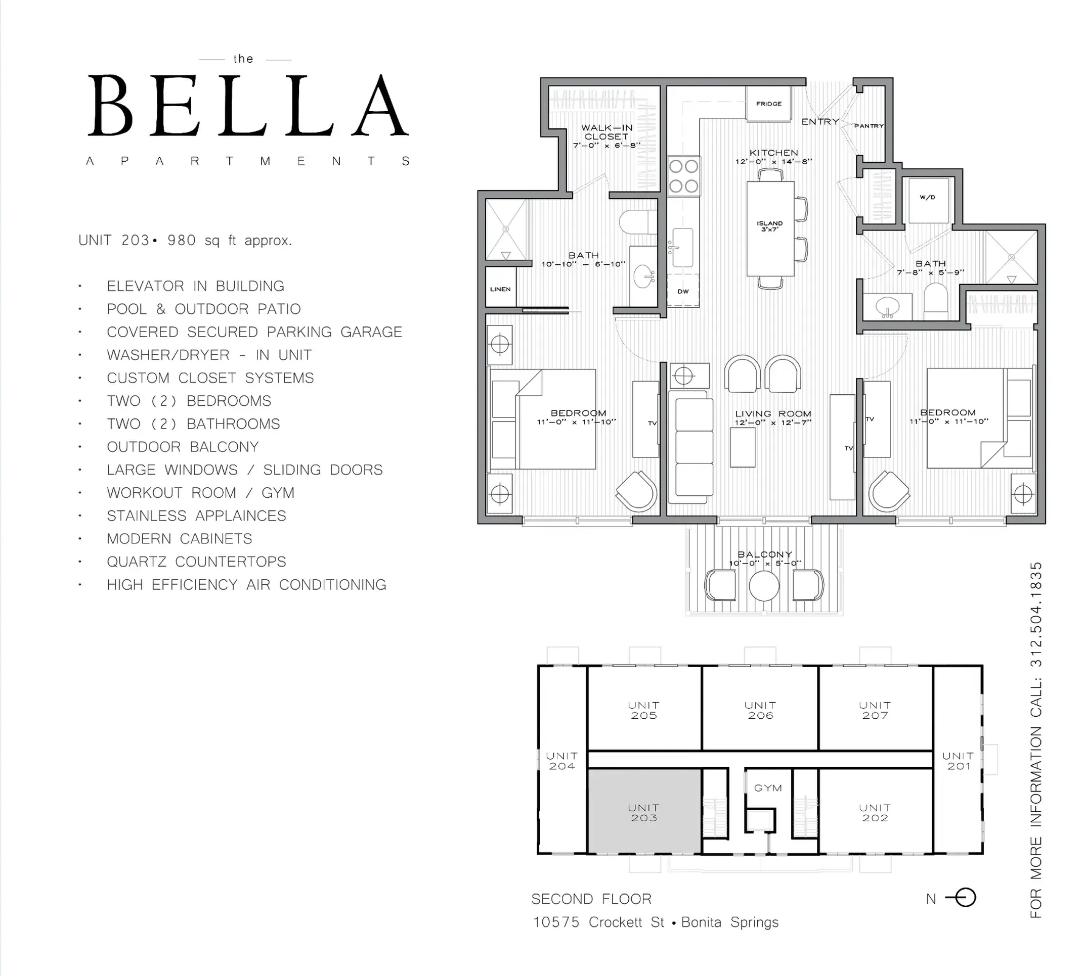 Residence 203 floorplan