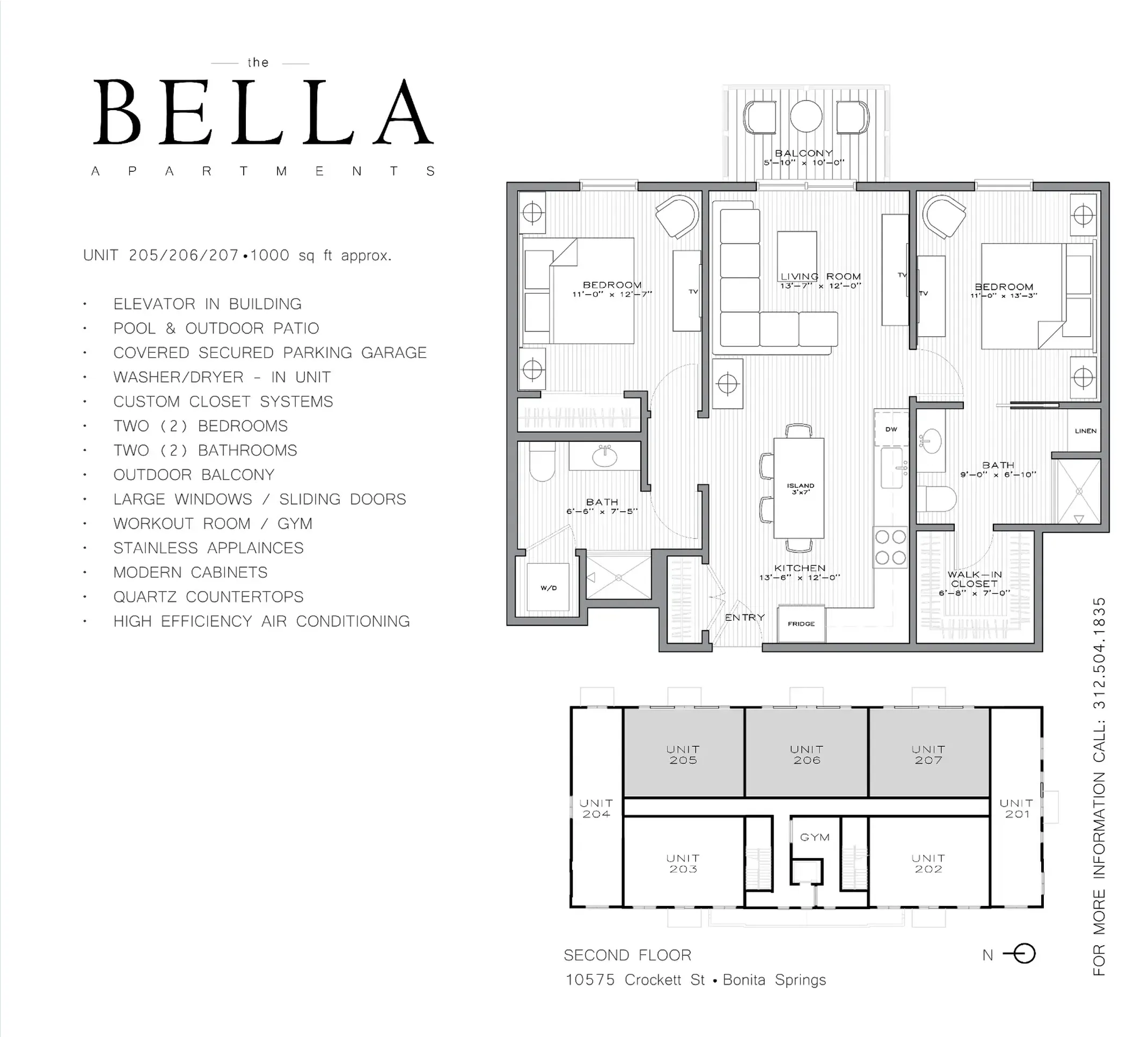 Residence 205 floorplan