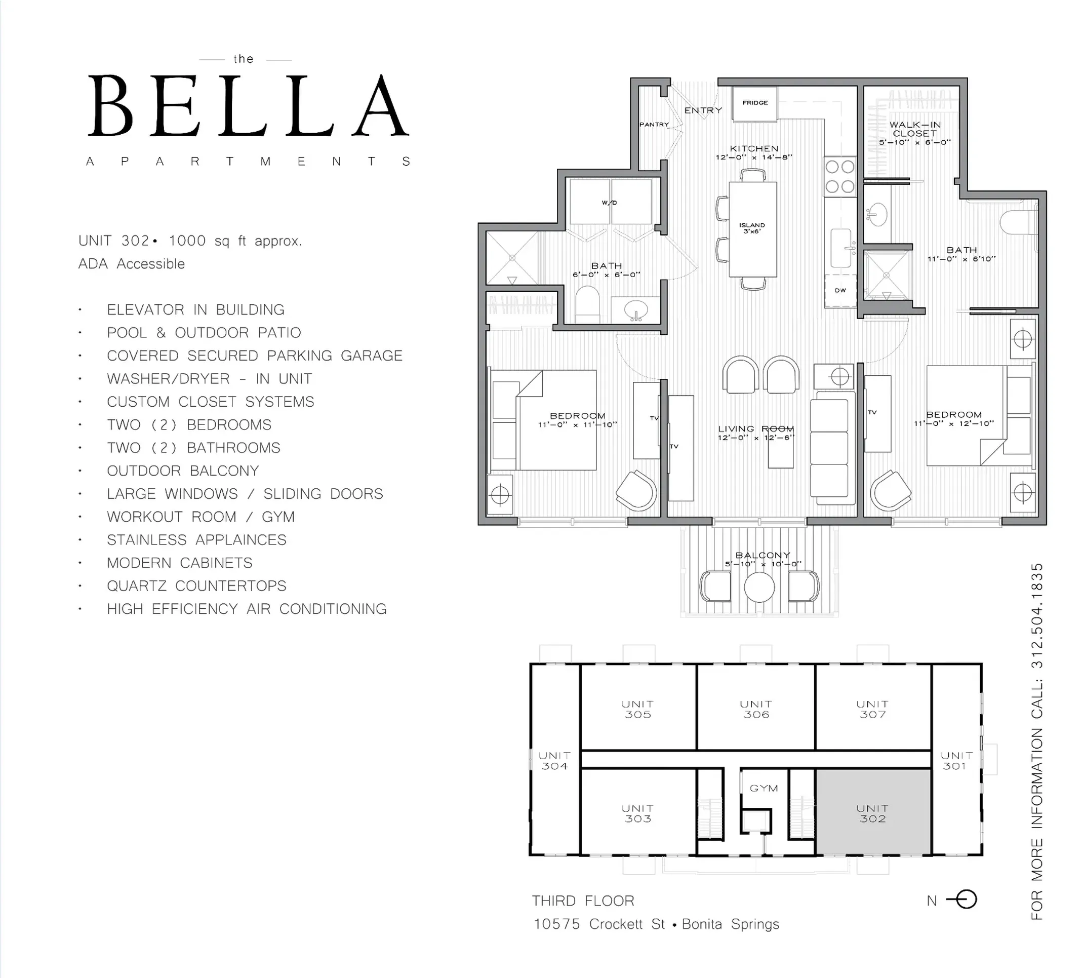 Residence 302 floorplan