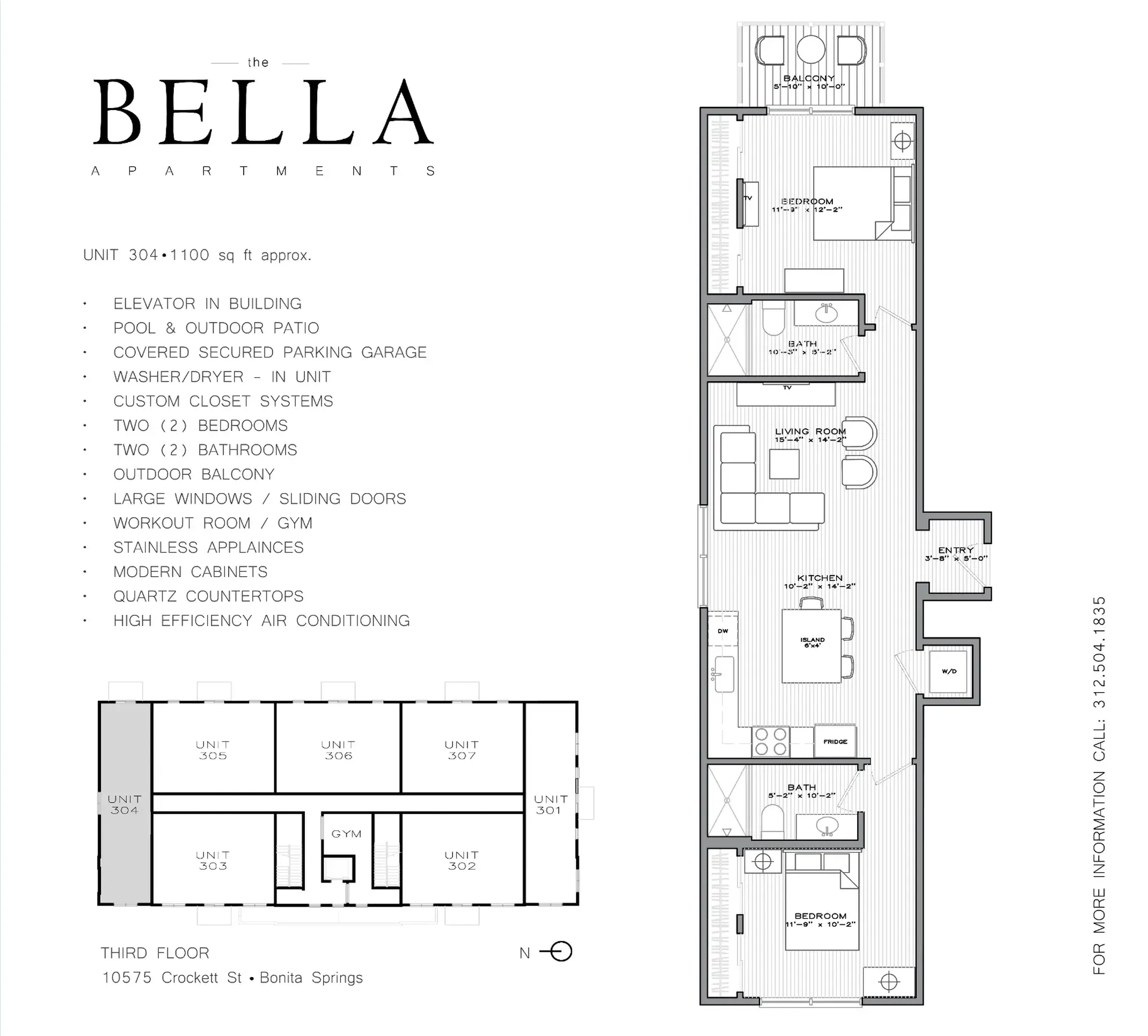 Residence 304 floorplan