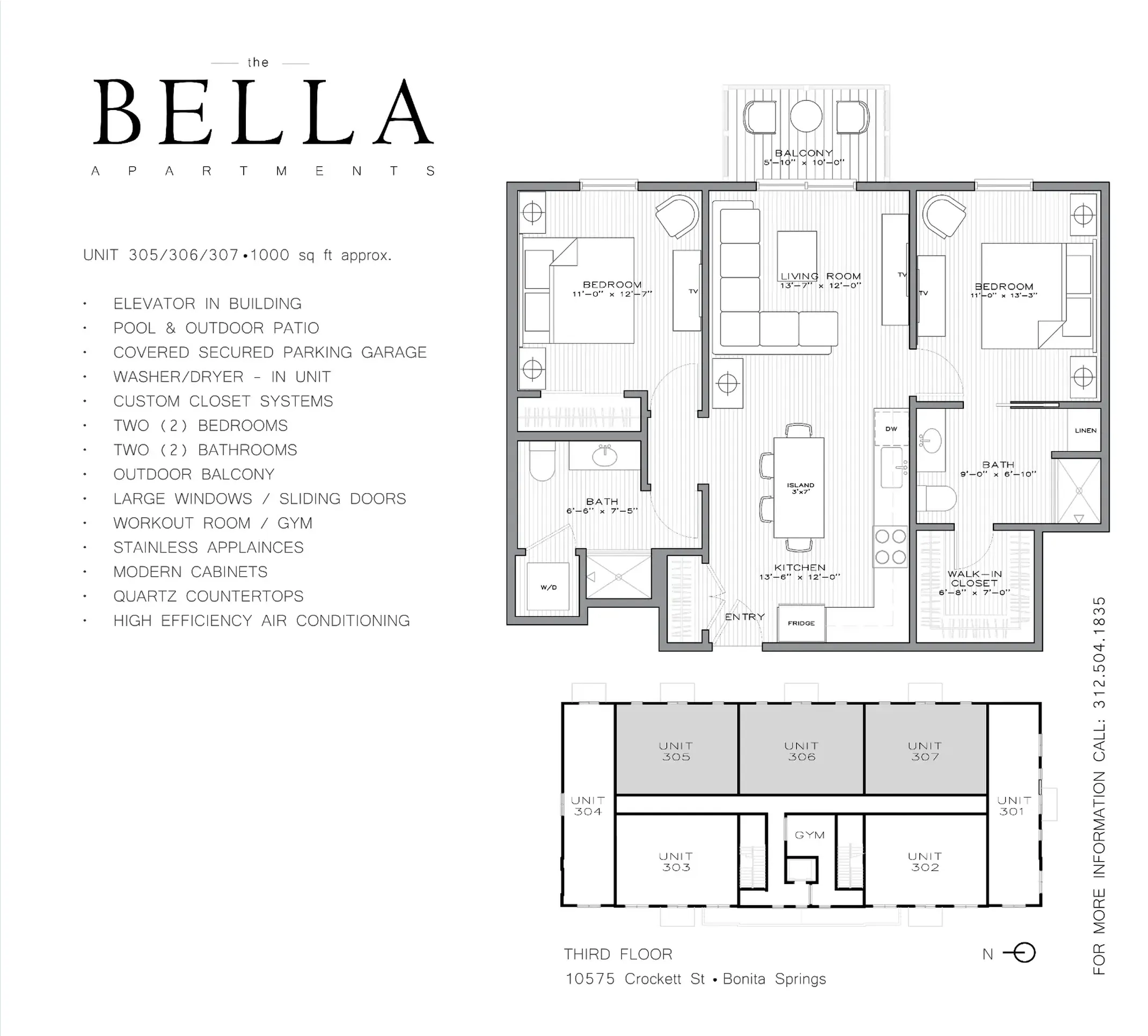 Residence 305 floorplan