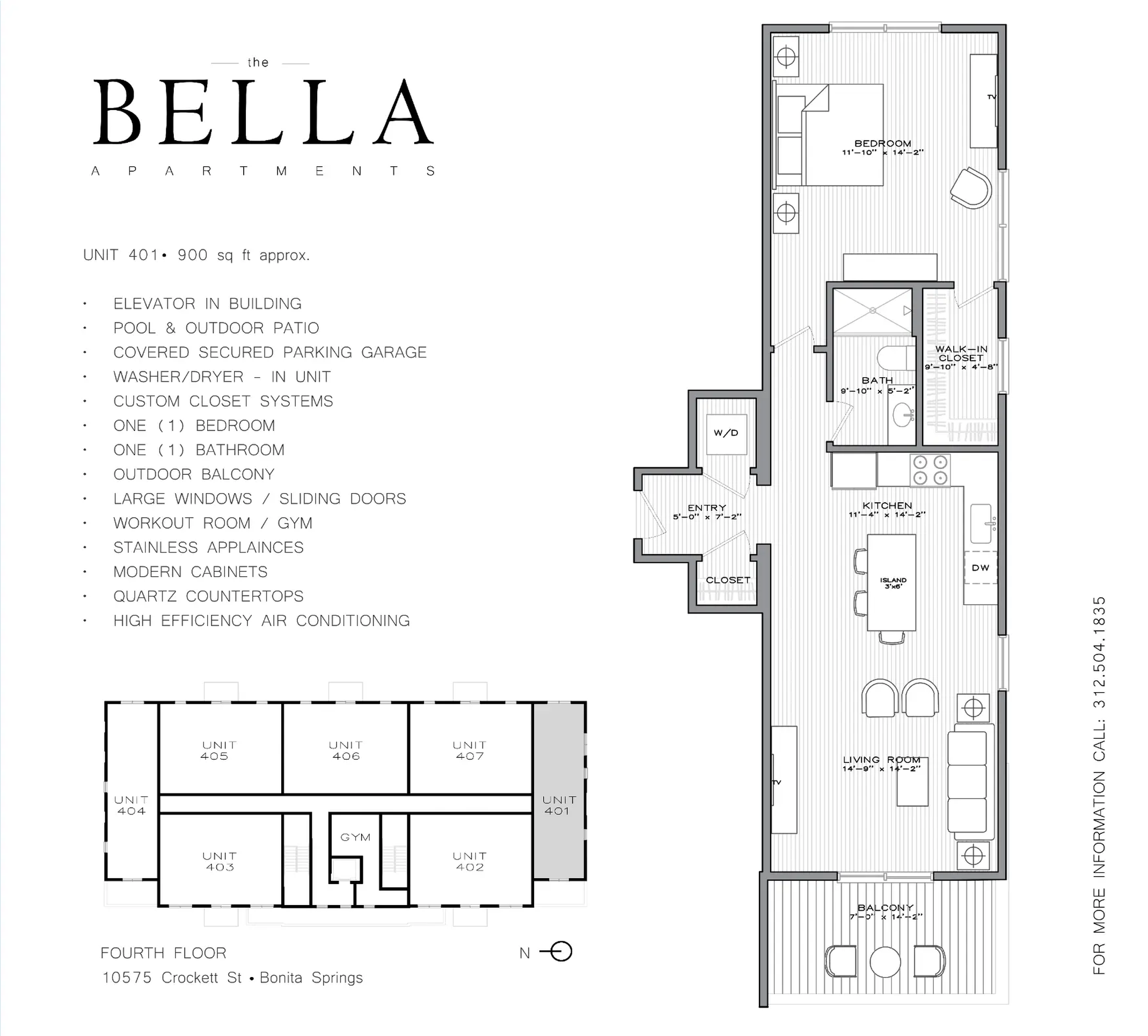 Residence 401 floorplan