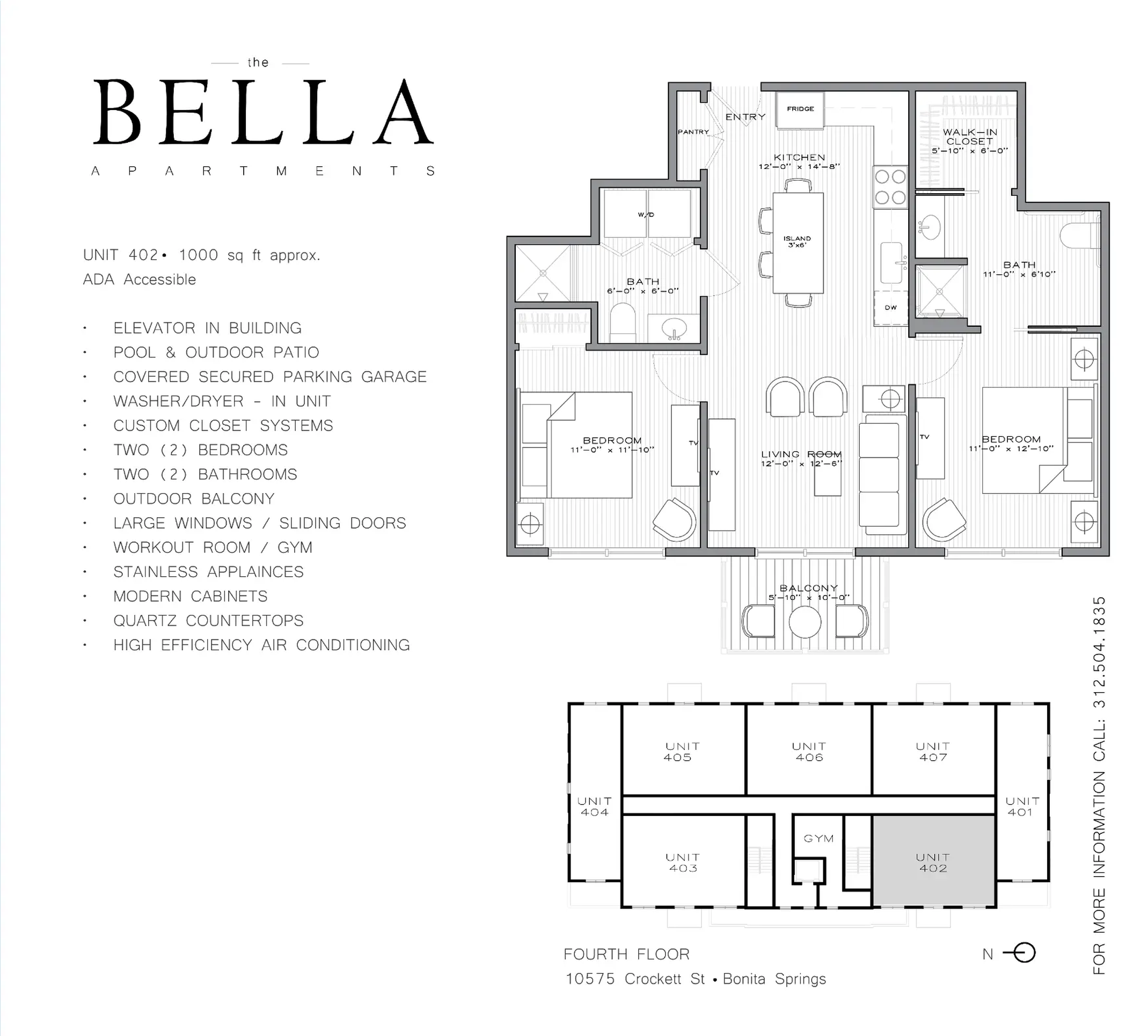 Residence 402 floorplan