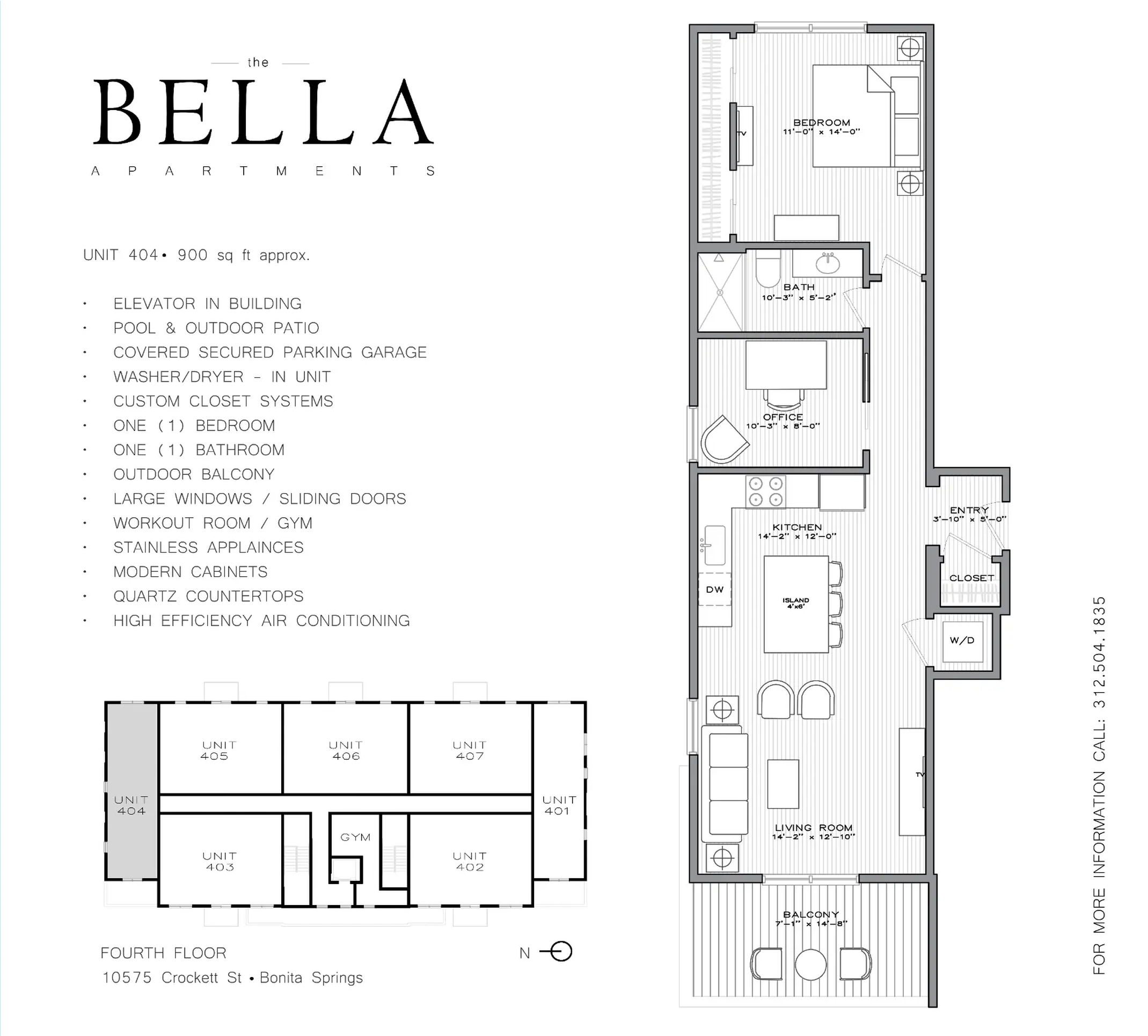 Residence 404 floorplan