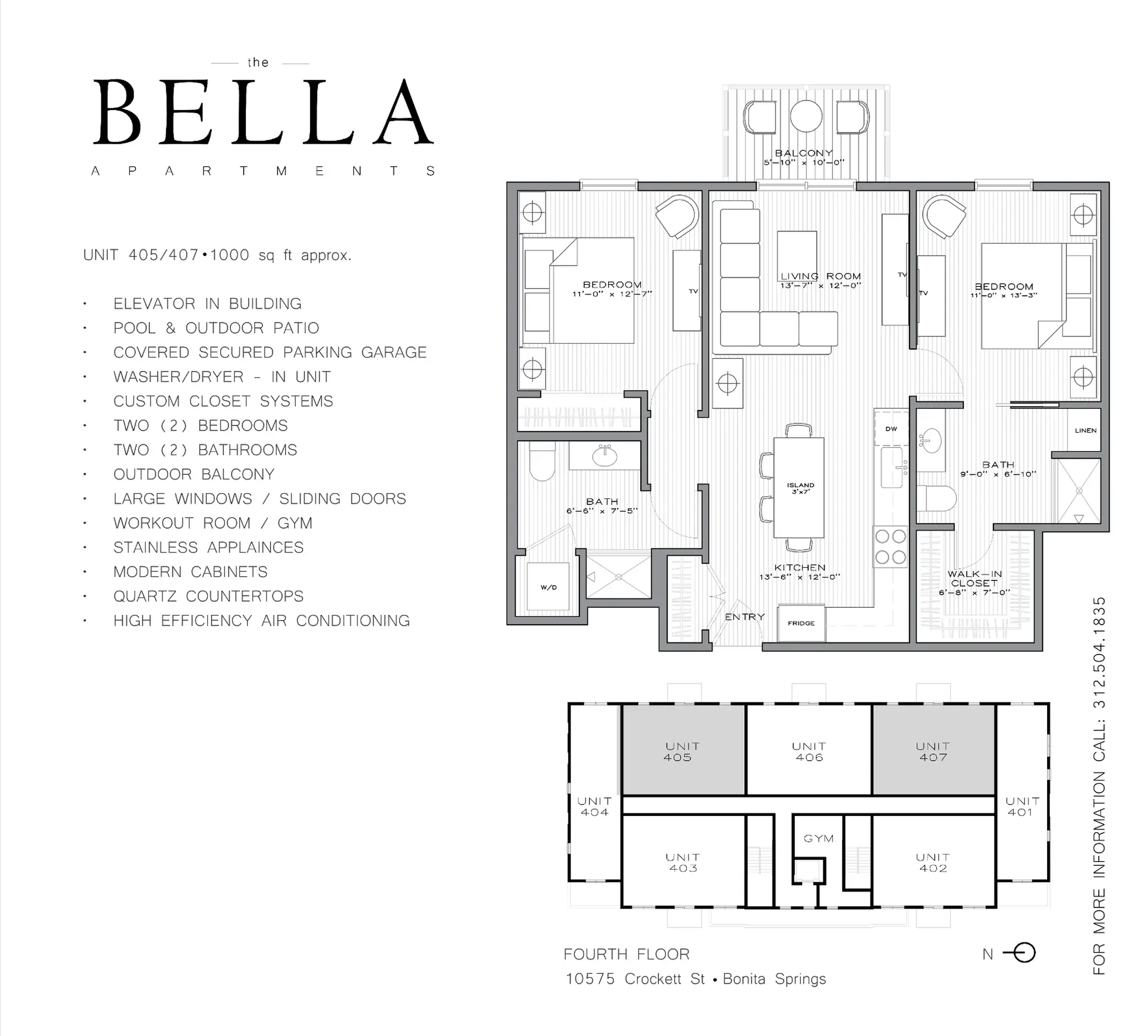 Residence 405 floorplan