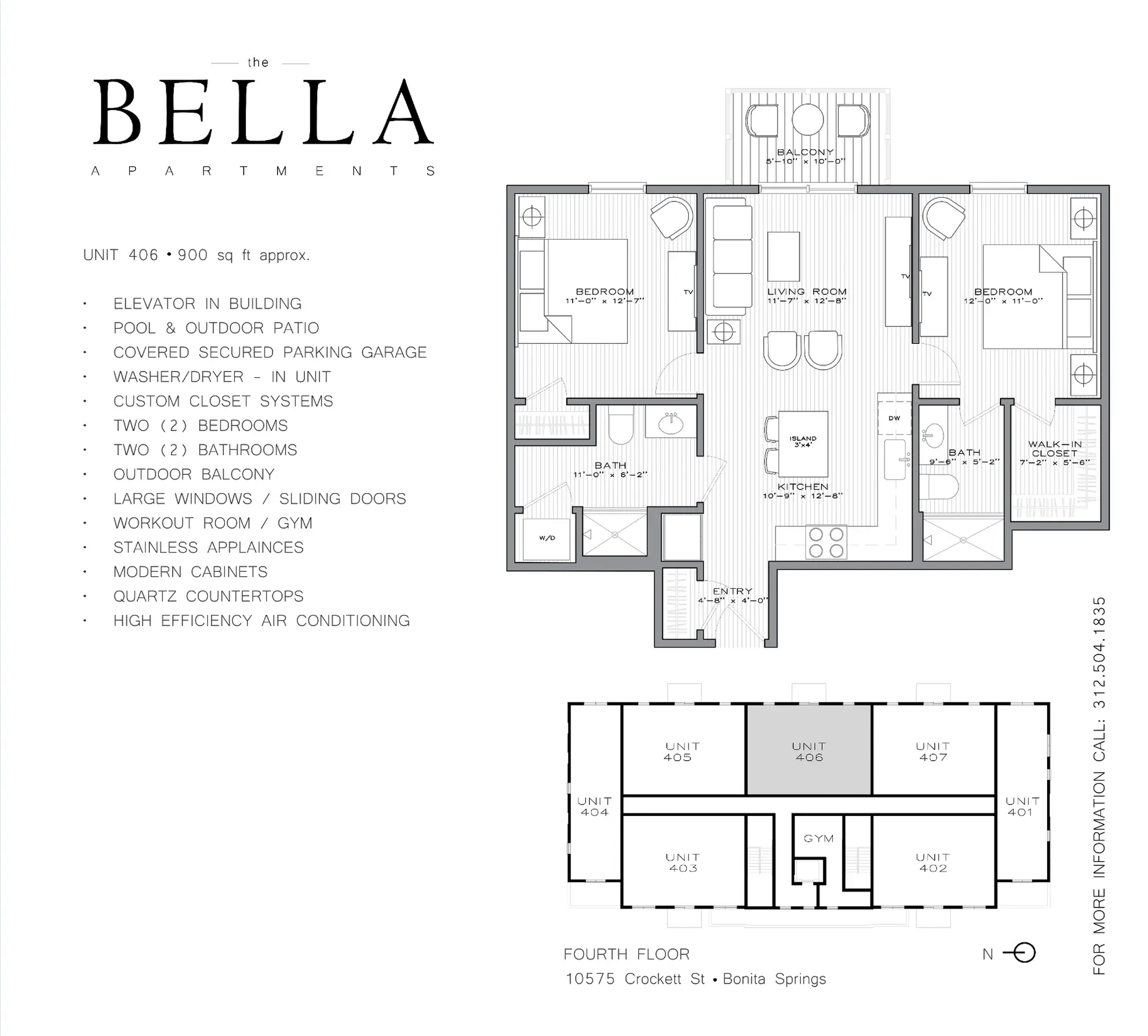 Residence 406 floorplan